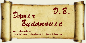Damir Budanović vizit kartica